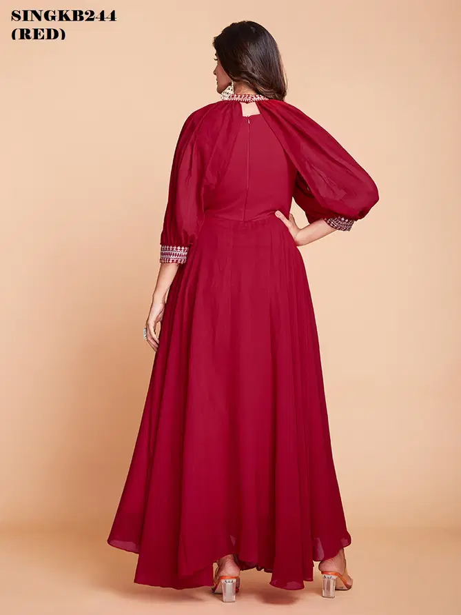 SINGKB244RED Wedding Wear Gown Catalog